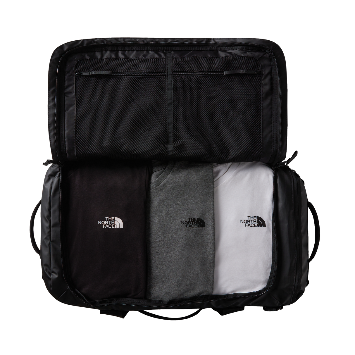 The North Face - Base Camp Voyager Duffel 62l Base Camp - TNF BLACK/ASPHALT GREY - vista alternativa 2