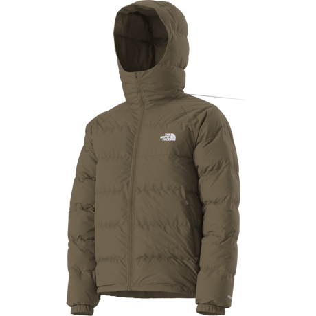 The North Face - Hydrenalite Down Hoodie Caraway Seed da uomo - TNFBLK/BRNNRABL - vista alternativa 2