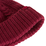 The North Face - Oh Mega Beanie da donna - Burgundy Crush - vista alternativa 2