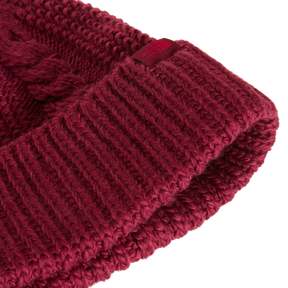The North Face - Oh Mega Beanie da donna - Burgundy Crush - vista alternativa 2