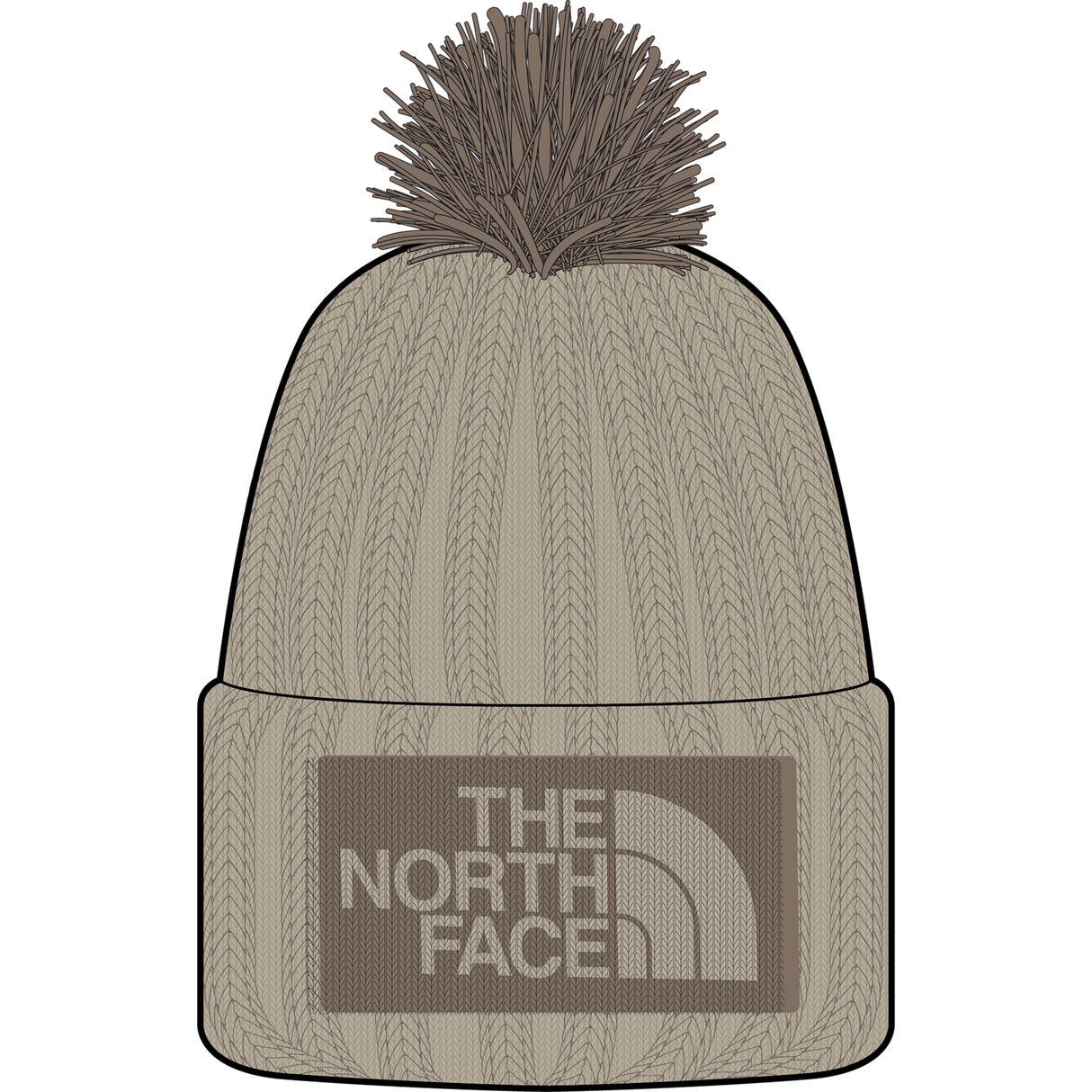 The North Face - Heritage Ski Tuke Smokey Brown/tnf Orange unisex - Timeless Taupe/Garnet - vista alternativa 10