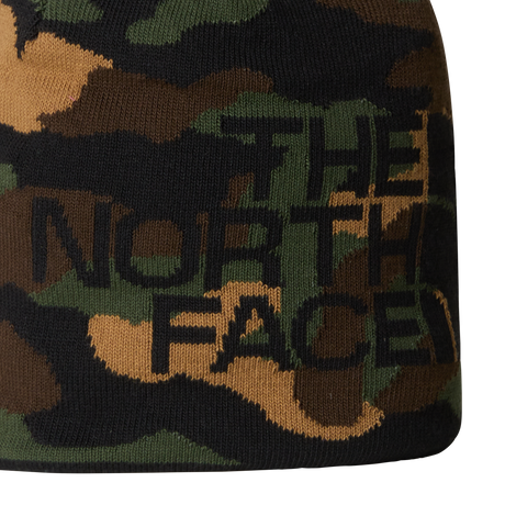 The North Face - Reversible Highline Beanie Tnf Black Tnf Camo unisex - BLACK - vista alternativa 1