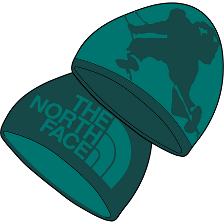 The North Face - Reversible Highline Beanie Tnf Black Tnf Camo unisex - Green - vista alternativa 10