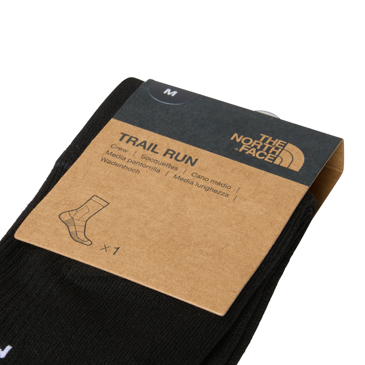 The North Face - Trail Run Sock Crew unisex - TNF BLACK - vista alternativa 3
