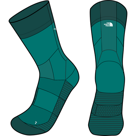 The North Face - Trail Run Sock Crew unisex - Restorative Teal/Pacifi - vista alternativa 10