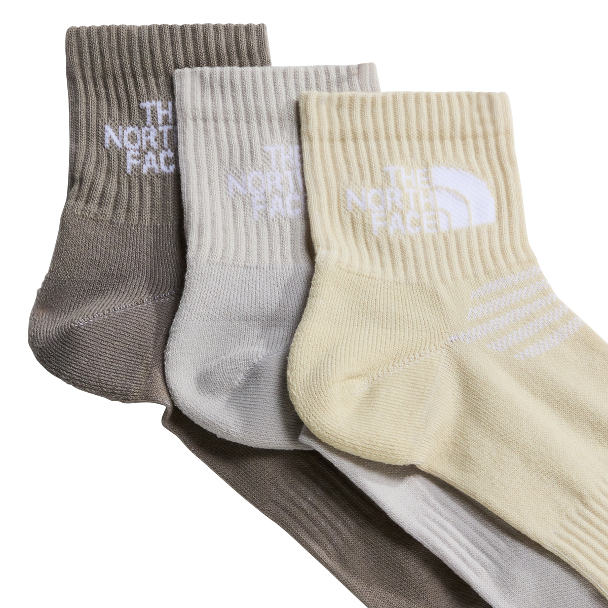 The North Face - Multi Sport Cush Quarter Sock 3P Stone unisex - Grey - vista alternativa 1