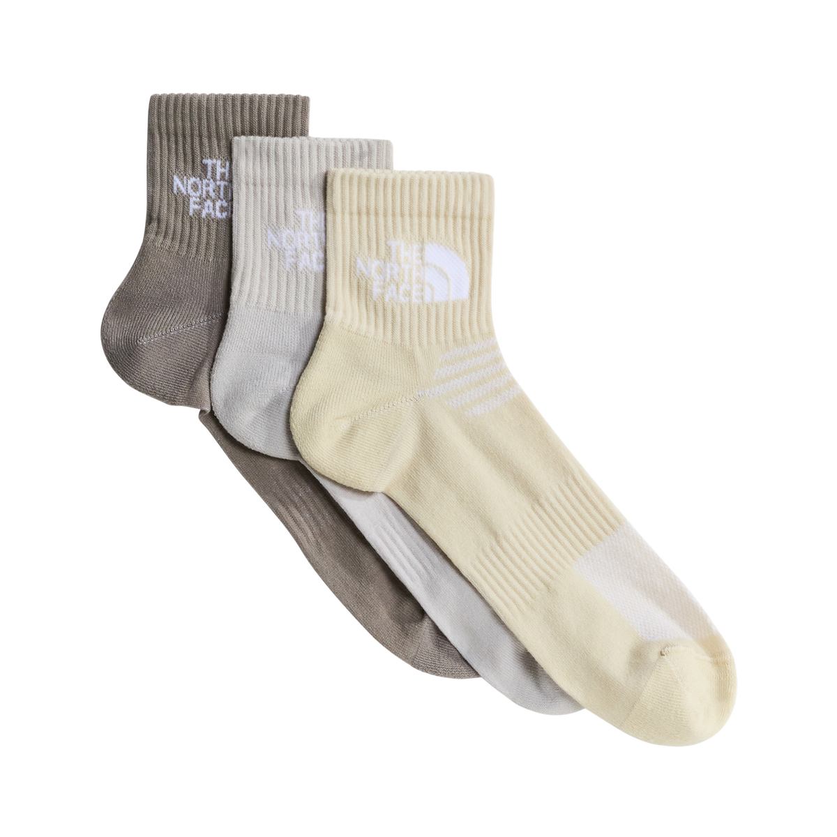 The North Face - Multi Sport Cush Quarter Sock 3P Stone unisex - Grey - vista principale