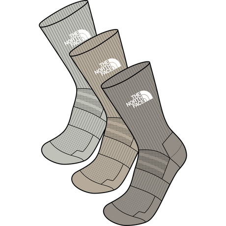 The North Face - Multi Sport Cush Crew Sock 3P Grounded unisex - BLACK/NICKELGRE - vista alternativa 10