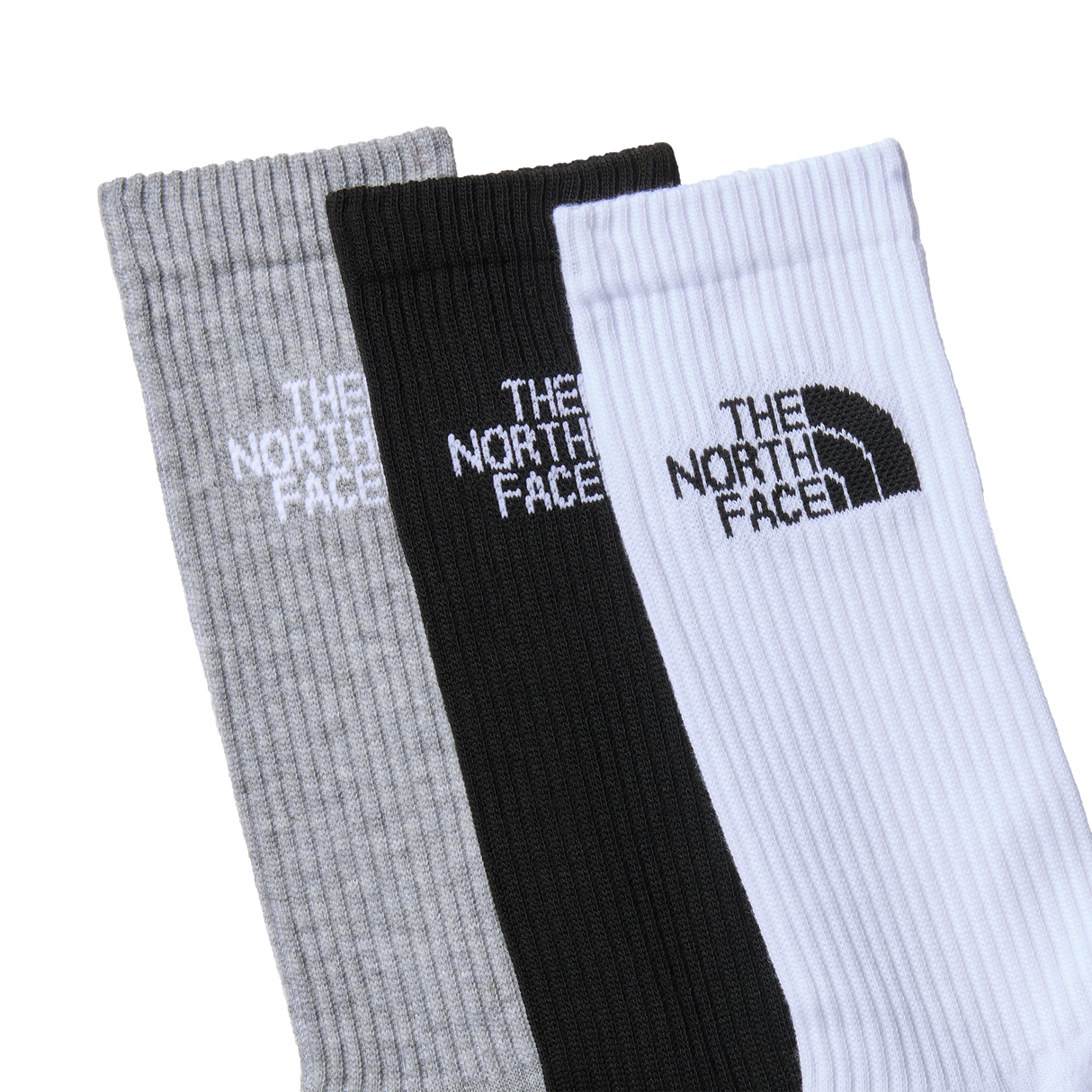 The North Face - Multi Sport Cush Crew Sock 3P Grounded unisex - Black Assorted - vista alternativa 1