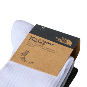 The North Face - Multi Sport Cush Crew Sock 3P Grounded unisex - Black Assorted - vista alternativa 2