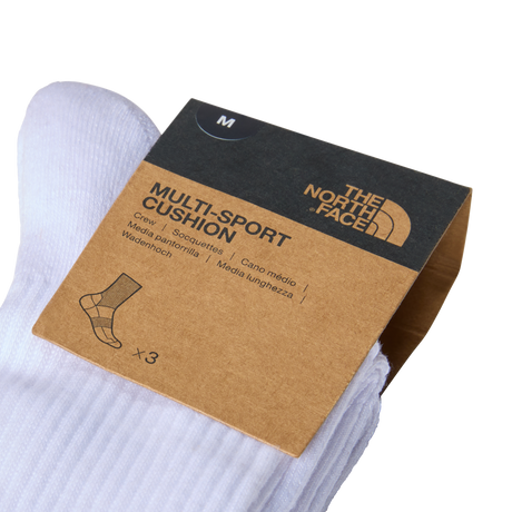 The North Face - Multi Sport Cush Crew Sock 3P Grounded unisex - TNF WHITE - vista alternativa 2