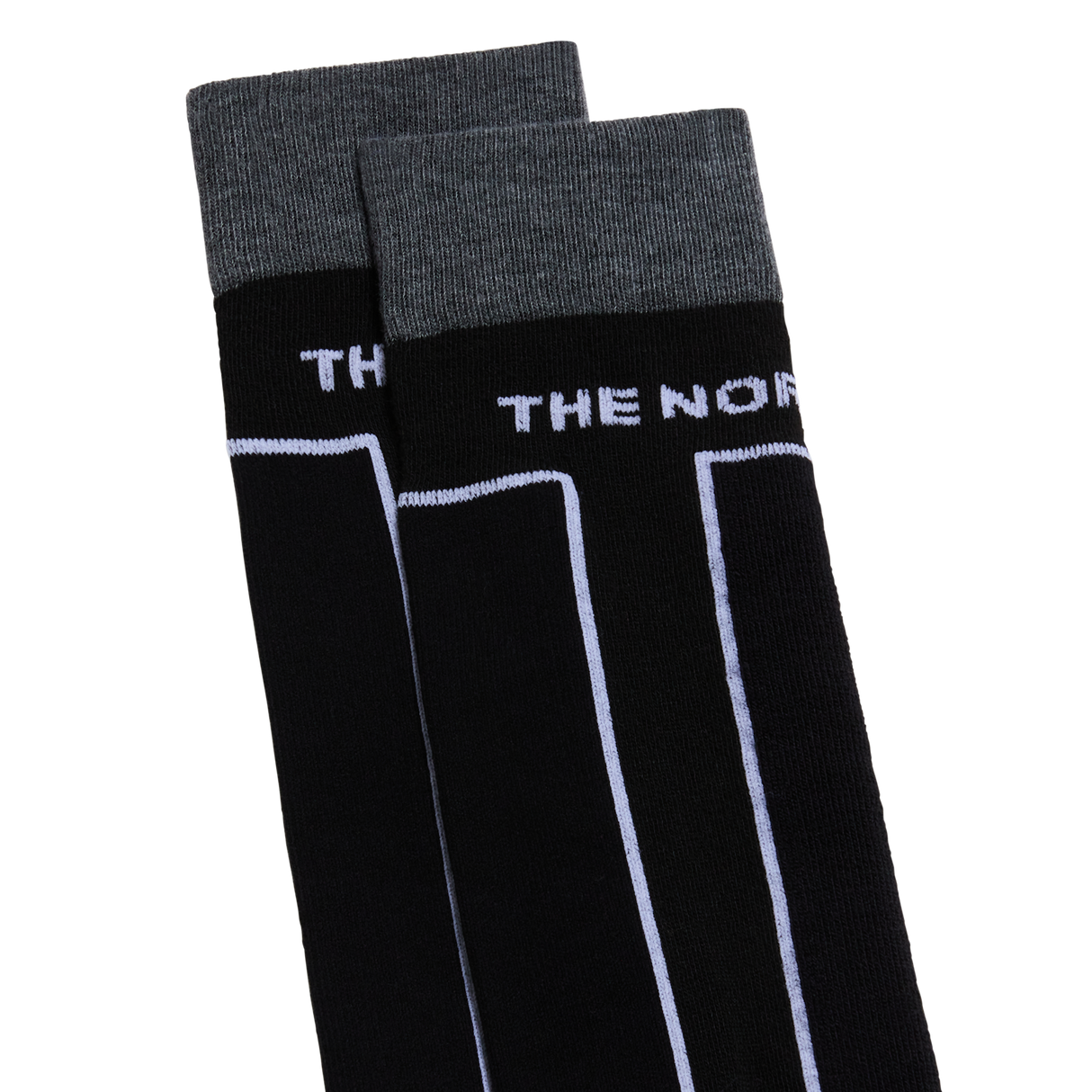 The North Face - Resort Ski Sock Monument Grey/tnf Black unisex - MNMNTGY/TNFBLK - vista alternativa 1