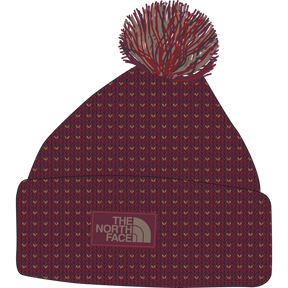 The North Face - Cozy Chunky Cabin Beanie Burgundy unisex - BLACK/ONYX HTH - vista alternativa 10