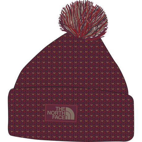The North Face - Cozy Chunky Cabin Beanie Burgundy unisex - BLACK/ONYX HTH - vista alternativa 10