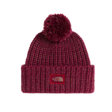 The North Face - Cozy Chunky Cabin Beanie Burgundy unisex - BLACK/ONYX HTH - vista principale