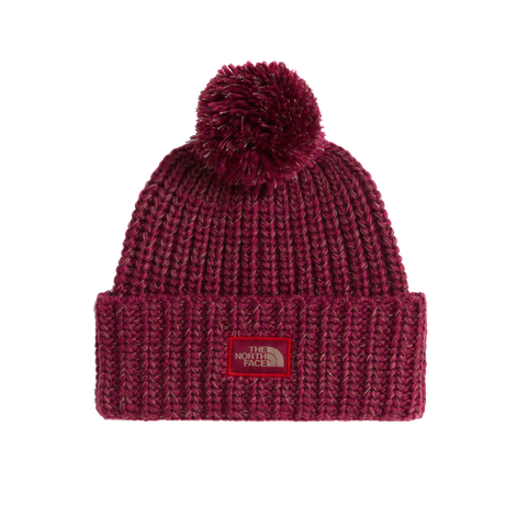 The North Face - Cozy Chunky Cabin Beanie Burgundy unisex - BLACK/ONYX HTH - vista principale