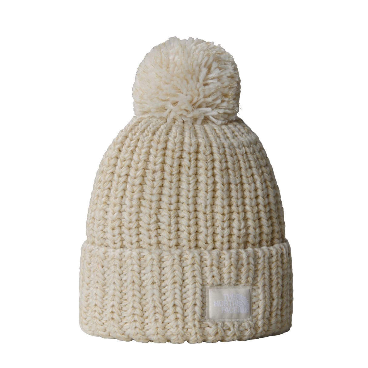 The North Face - Cozy Chunky Cabin Beanie Burgundy unisex - Gardenia White/Gravel/K - vista principale