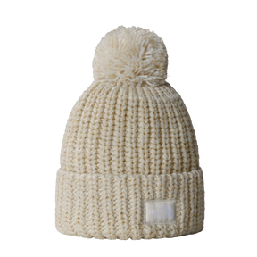 The North Face - Cozy Chunky Cabin Beanie Burgundy unisex - Gardenia White/Gravel/K - vista principale