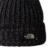 The North Face - Cozy Chunky Cabin Beanie Burgundy unisex - TNF BLACK/WHITE DUNE - vista alternativa 1
