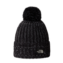 The North Face - Cozy Chunky Cabin Beanie Burgundy unisex - TNF BLACK/WHITE DUNE - vista principale
