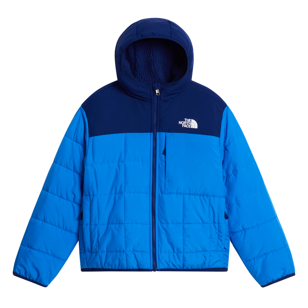 The North Face - B Reversible Shasta full-zip Hooded Jacket - ACTIVE BLUE/BOLD BLUE - vista principale
