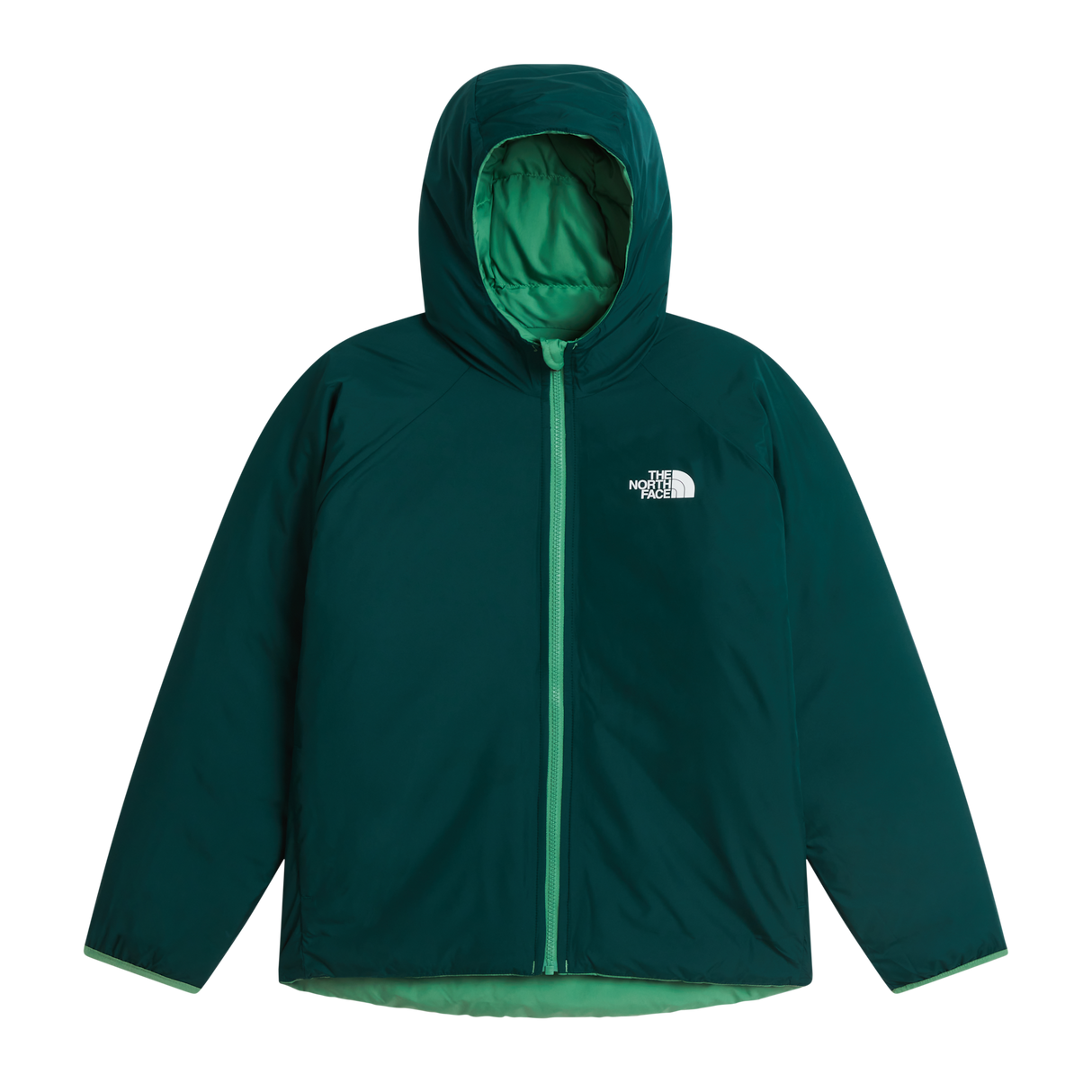 The North Face - B Reversible Perrito Hooded Jacket - Dimmed Algae - vista alternativa 2