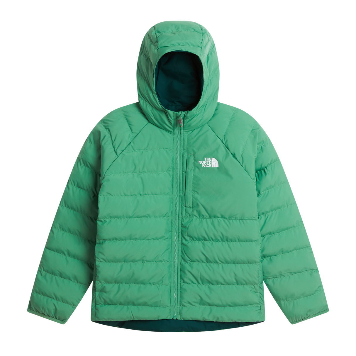 The North Face - B Reversible Perrito Hooded Jacket - Dimmed Algae - vista principale