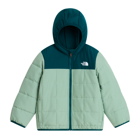 The North Face - Kid B Reversible Shasta F/z Hooded Jacke - Green - vista principale