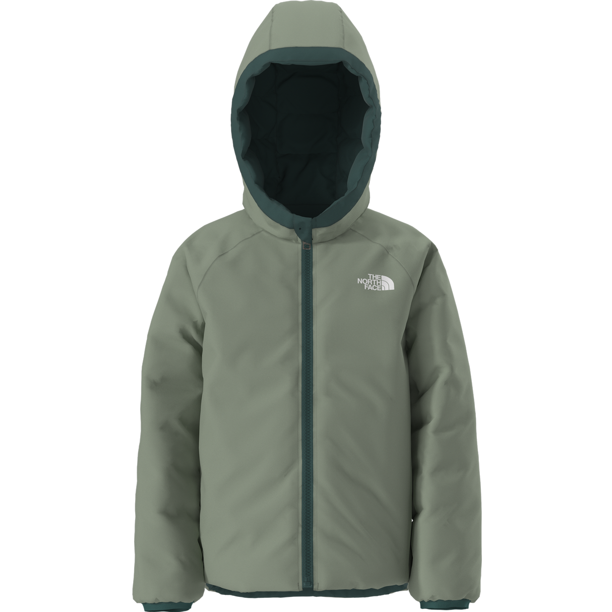 The North Face - Kid Reversible Perrito Hooded Jacket - Pacific Teal - vista alternativa 2