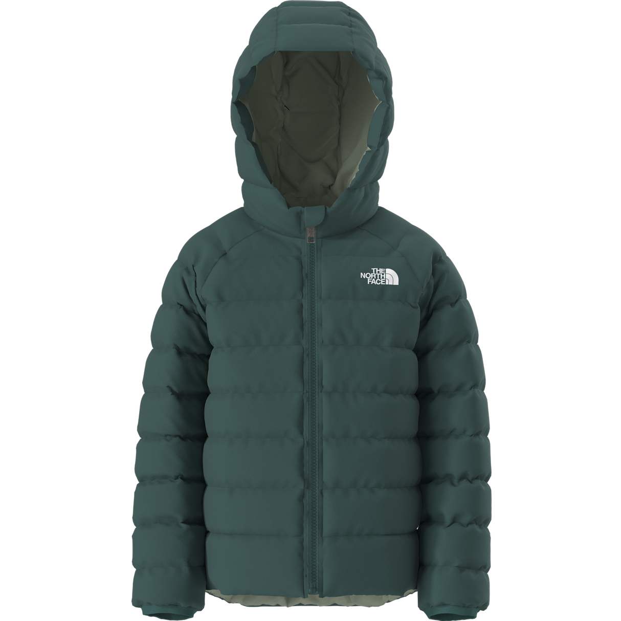 The North Face - Kid Reversible Perrito Hooded Jacket - Pacific Teal - vista principale