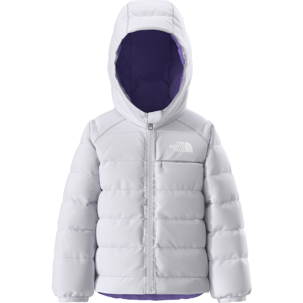 The North Face - Baby Reversible Perrito Hooded Jacket Active Blue - Ice Lilac - vista principale