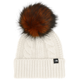 The North Face - Kids Oh Mega Fur Pom Beanie - WHITE DUNE - vista principale