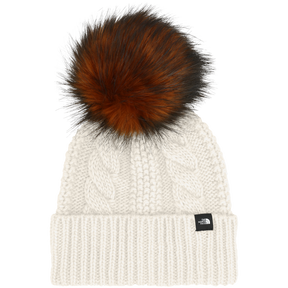 The North Face - Kids Oh Mega Fur Pom Beanie - WHITE DUNE - vista principale