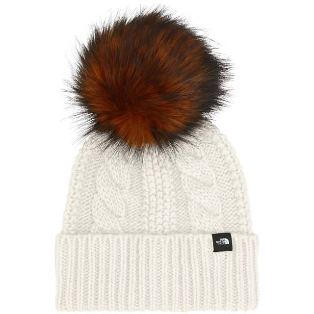 The North Face - Kids Oh Mega Fur Pom Beanie - WHITE DUNE - vista principale