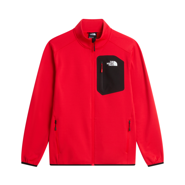 The North Face - Crest full-zip Jacket da uomo - Elevation Red/TNF Black - vista principale