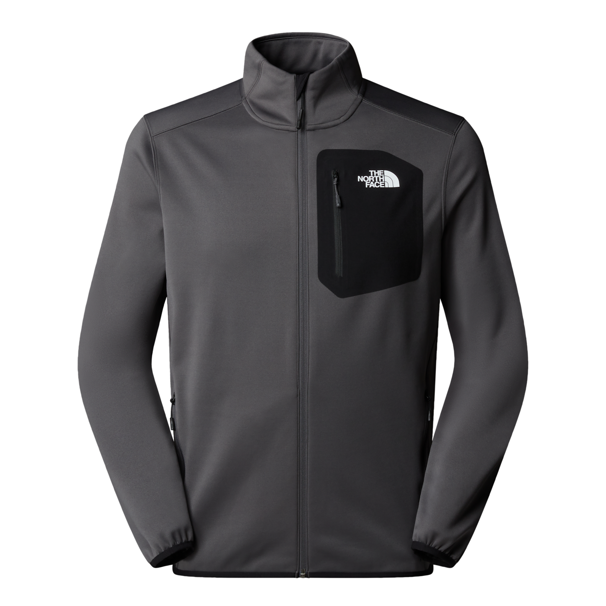 The North Face - Crest full-zip Jacket da uomo - ANTHRACITE GREY/TNF Black - vista principale