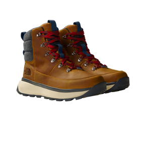 The North Face - Bergen Leather Wp da uomo - TIMBER TAN/TNF RED - vista alternativa 4
