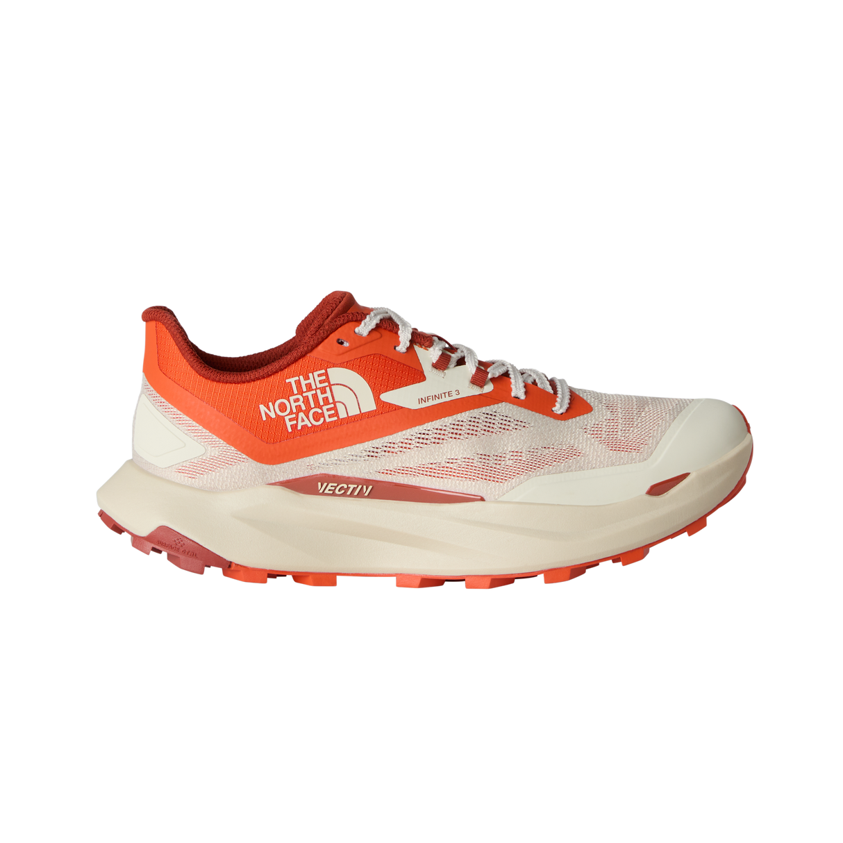 The North Face - Vectiv Infinite 3 Frost Grey/granite Grey da uomo - Calacatta/Lava Red - vista principale