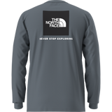 The North Face - Evolution Box Nse Regular Long Sleeve da uomo - GRANITE GREY - vista alternativa 10
