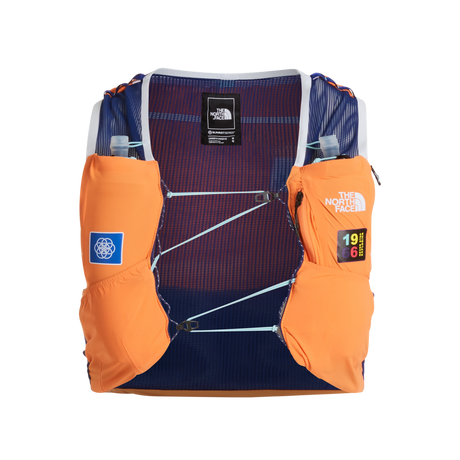 The North Face - Summit Run Vest 10 Summit Papaya/Bold Blue unisex - WHITE/FIERYRED - vista principale