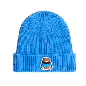 The North Face - Kids Tnf Logo Box Cuffed Beanie - Blue - vista principale