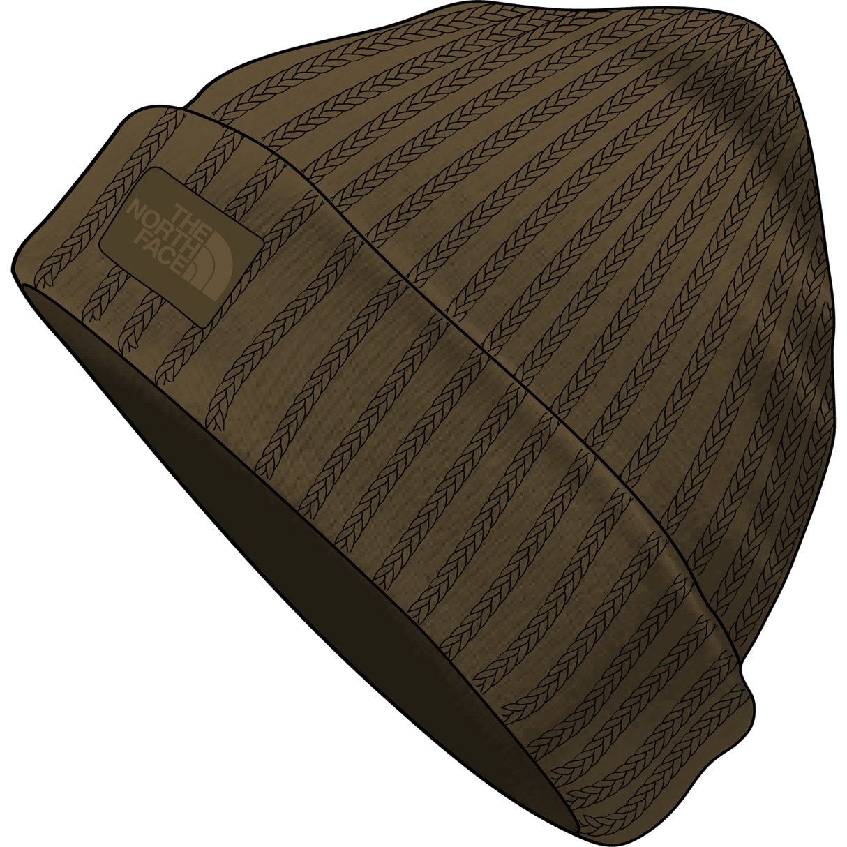 The North Face - Salty Lined Beanie unisex - Dark Chestnut - vista alternativa 10