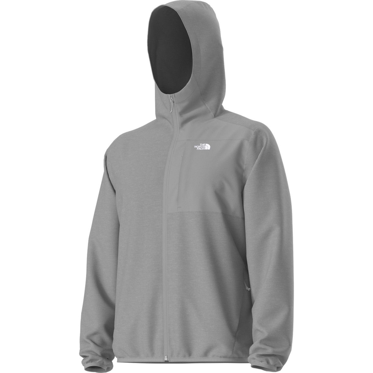 The North Face - Tnf Performance Fleece full-zip Hoodie da uomo - TNF Pale Grey Heather - vista alternativa 2