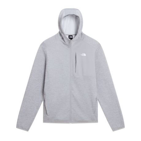 The North Face - Tnf Performance Fleece full-zip Hoodie da uomo - TNF Pale Grey Heather - vista principale
