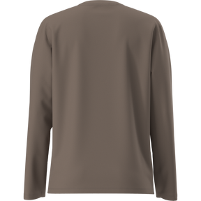 The North Face - Tnf Essential Simple Dome Rlx Long Sle da donna - Smokey Brown - vista alternativa 11