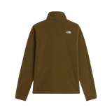 The North Face - Glacier Fleece 1/4 Zip Jacket Caraway Seed da uomo - TNFBLK/BRNNRABL - vista alternativa 1