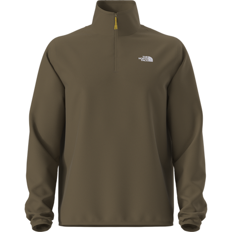 The North Face - Glacier Fleece 1/4 Zip Jacket Caraway Seed da uomo - TNFBLK/BRNNRABL - vista alternativa 10