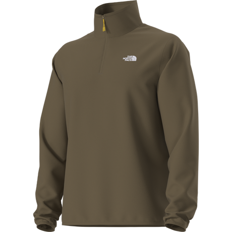 The North Face - Glacier Fleece 1/4 Zip Jacket Caraway Seed da uomo - TNFBLK/BRNNRABL - vista alternativa 12