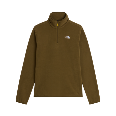 The North Face - Glacier Fleece 1/4 Zip Jacket Caraway Seed da uomo - TNFBLK/BRNNRABL - vista principale