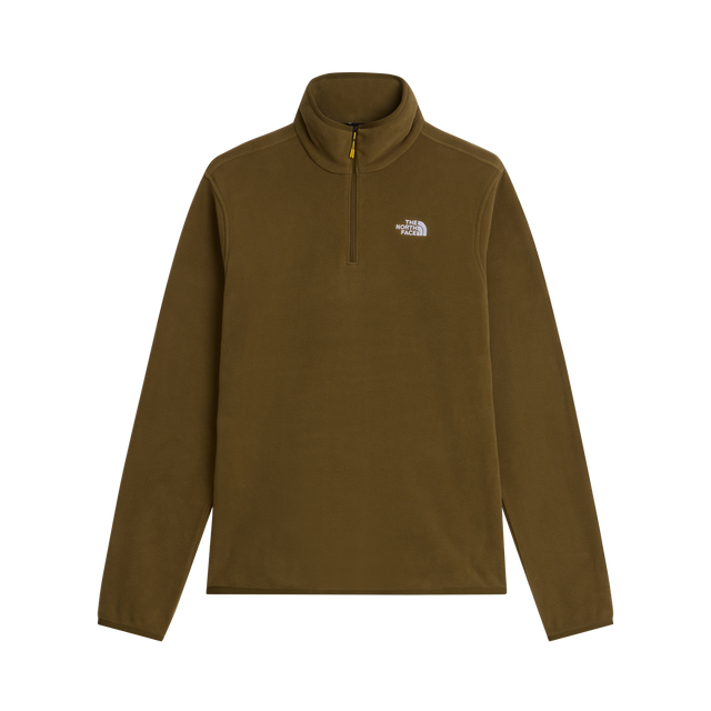 The North Face - Glacier Fleece 1/4 Zip Jacket Caraway Seed da uomo - TNFBLK/BRNNRABL - vista principale